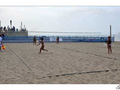 Una gara del torneo femminile di doppio della specialit� tambeach